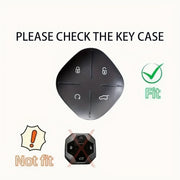 Universal TPU Car Key Case Cover for DTC 2022-2023 Black Woven Keychain