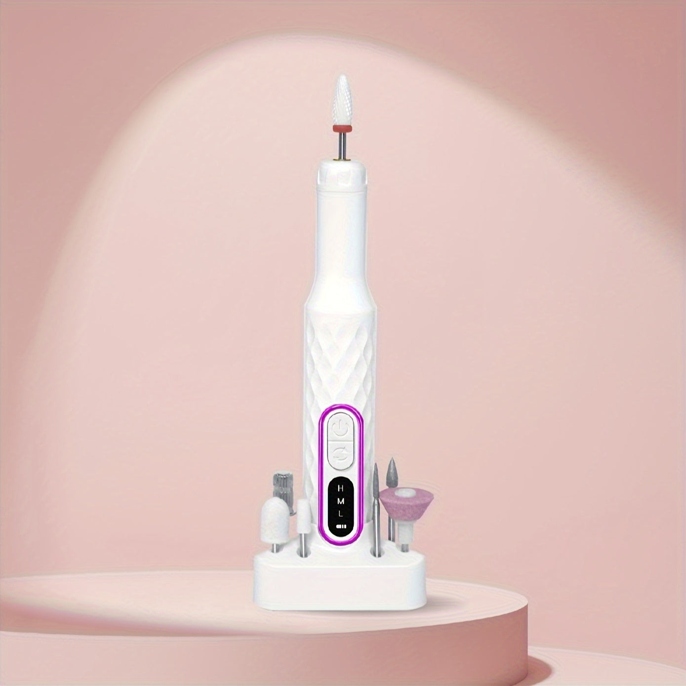 Sunhill Quiet Nail Polish Grinder Kit с 12 насадками, перезаряжаемый через USB, портативный и бесшумный, идеально подходит для женского маникюра | Тихая работа | Компактный дизайн, средство для снятия лака