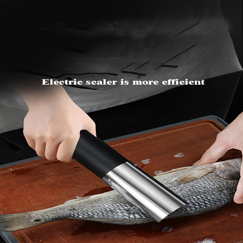Electric Fish Scaler Tool Rechargeable USB Seafood Cleaning Device