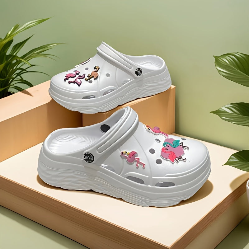 Women's Summer Clogs Lightweight EVA Sole Garden Beach Shoes Chic Accessories