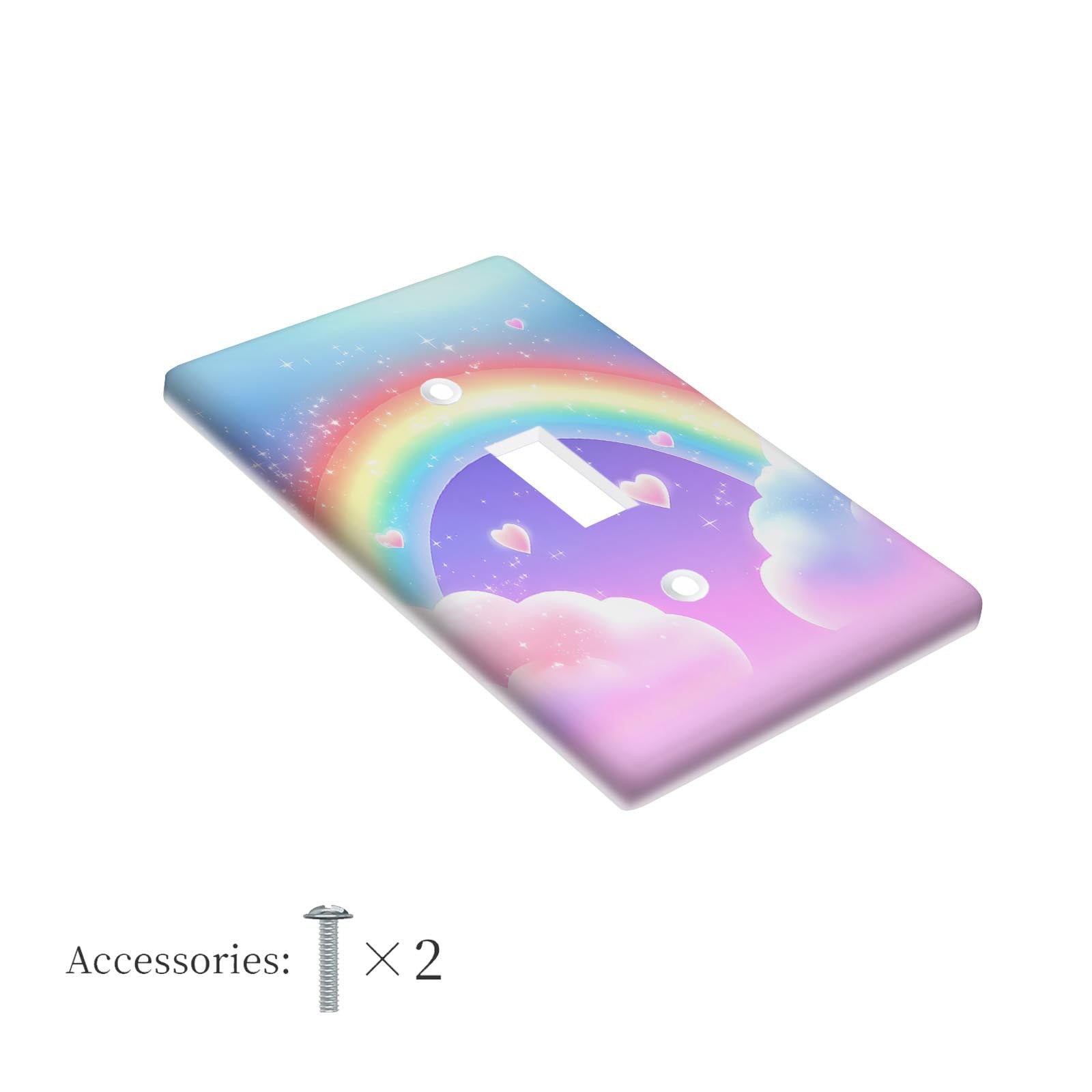Rainbow Light Switch Wall Plate for Indoor Outdoor Use in Bedroom Kitchen Bathroom