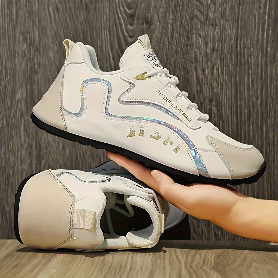 Men's Low Top Striped Running Shoes for Outdoor Training Hiking Camping All-Season