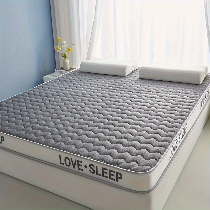 Memory Foam Mattress with Latex Topper 5cm Thick Hypoallergenic Breathable Firm Support for Dorm and Home