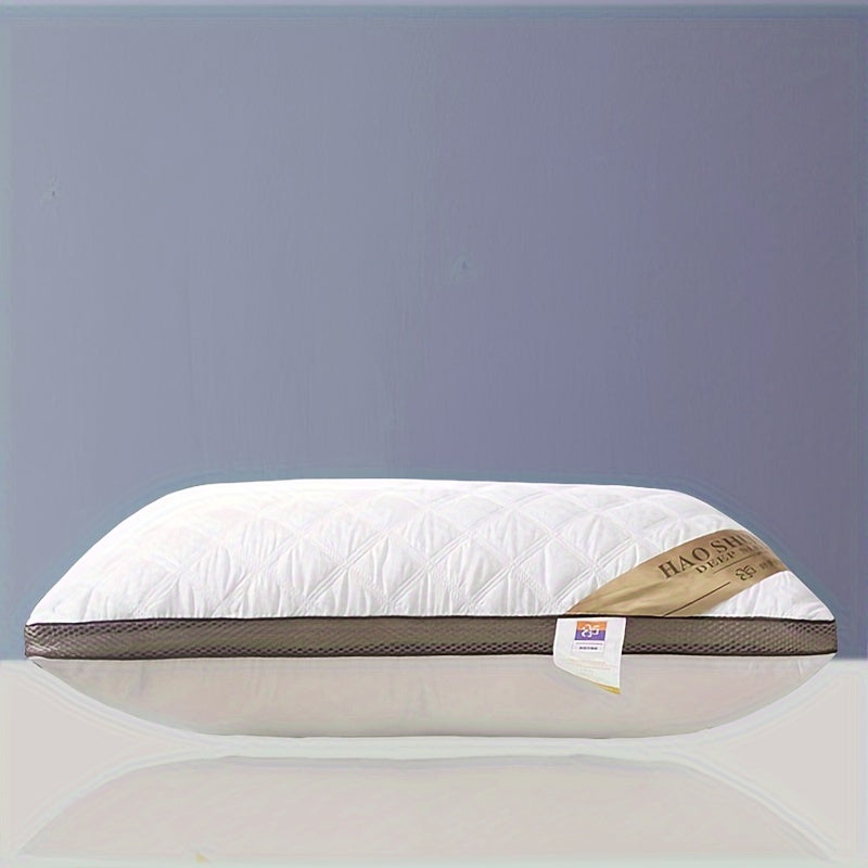 Soft Pillow Set for Bedroom Bedding Includes 1 or 2 Quilted Hotel Pillows for Neck Support