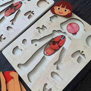 Children's Wooden Human Body Puzzle Educational Toy for Early Childhood Development