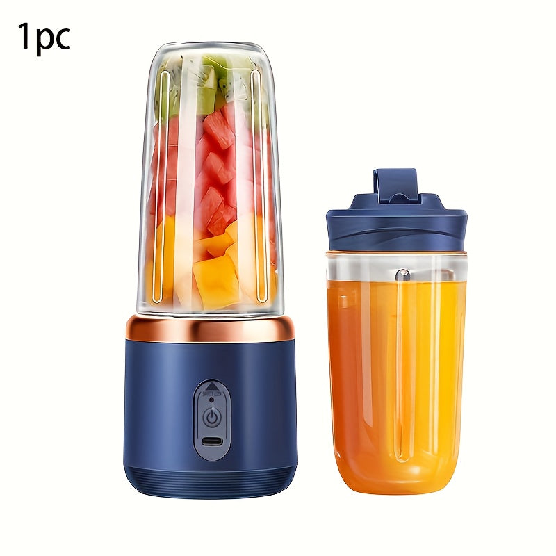 Portable Green Juicer Cup 13.4oz Dual-Use Rechargeable Food Grade ABS