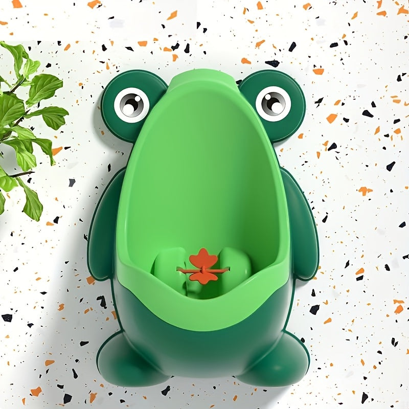 Baby Boys Plastic Wall-Mounted Urinal Portable Stand-Up Toilet with Vivid Eyes