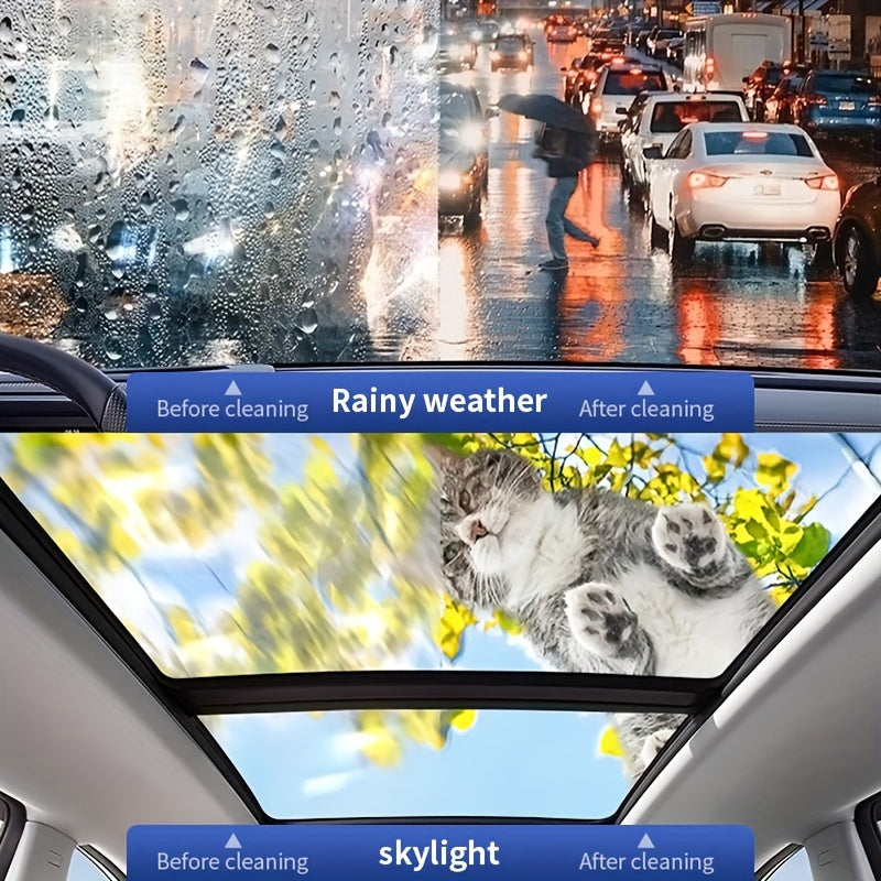 Windshield Cleaner Oil Film Remover Kit with Glass Cleaning Tool and Water Stain Remover for Car Windows and Mirrors