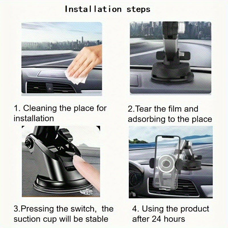 Sparkling Rhinestone Car Phone Holder - Dashboard & Air Vent Mount | Glitter Design