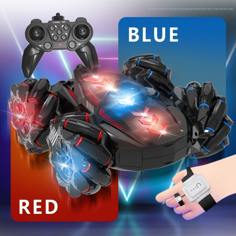 Remote Control Car for Kids 8+ with Drift, Lights, Music, 2.4G Gesture Control