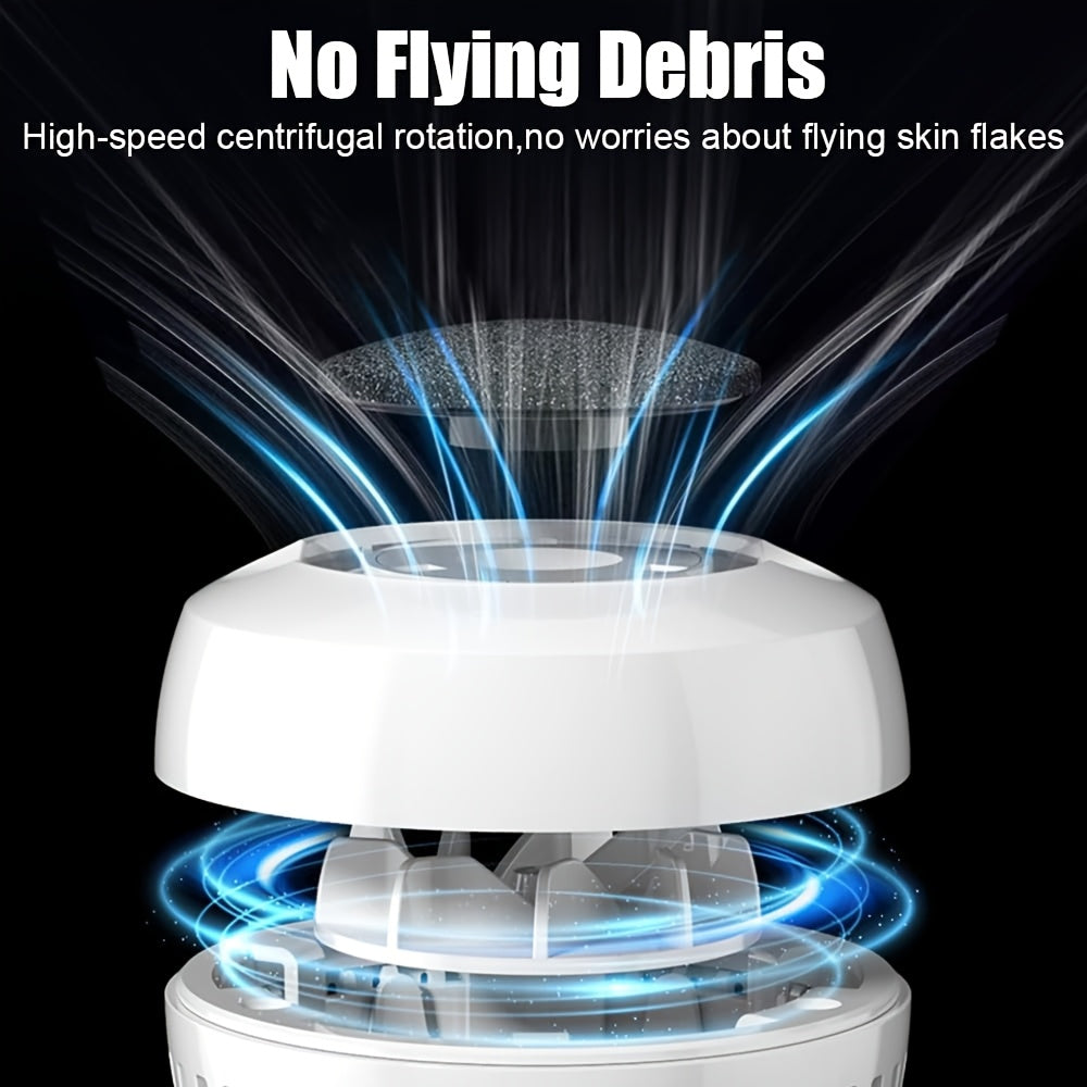 Electric Foot Callus Remover USB Rechargeable with Replaceable Heads for Hard Skin