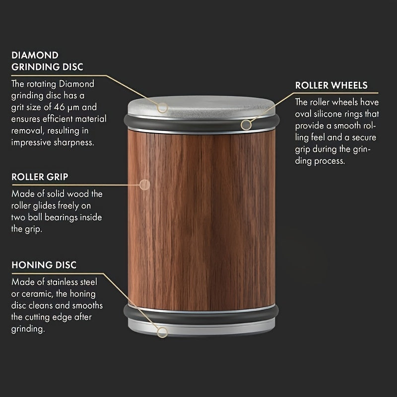 Набор для заточки алмазных ножей, компактный металлический дизайн для кухни