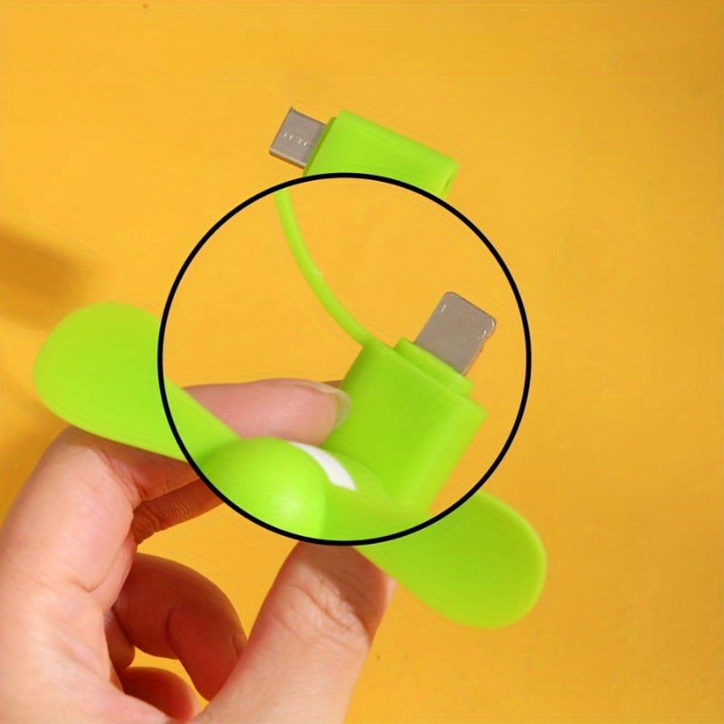 Portable Mini Phone Fan for Travel and Outdoors USB Powered Compact Handheld Fan