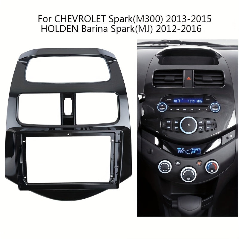 Kit de instalación de panel de tablero de plástico para estéreo de coche 2Din para Chevrolet Spark 2013-2015