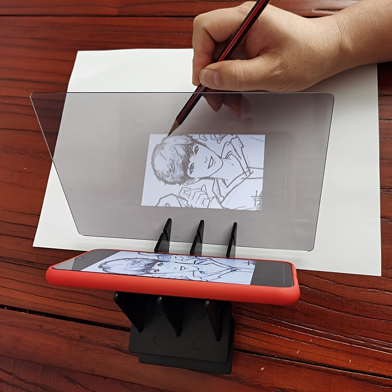 Drawing and Sketching Tool Set with Projection Board for Smartphones and Tablets