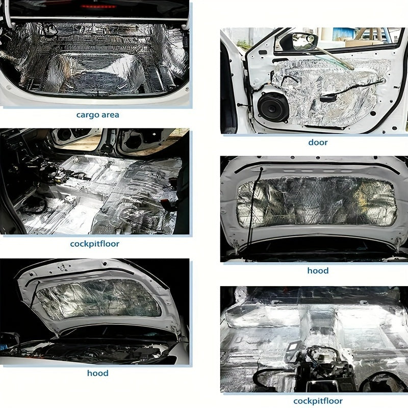 10 Pieces Car Sound Insulation for Doors Noise Reduction Pack