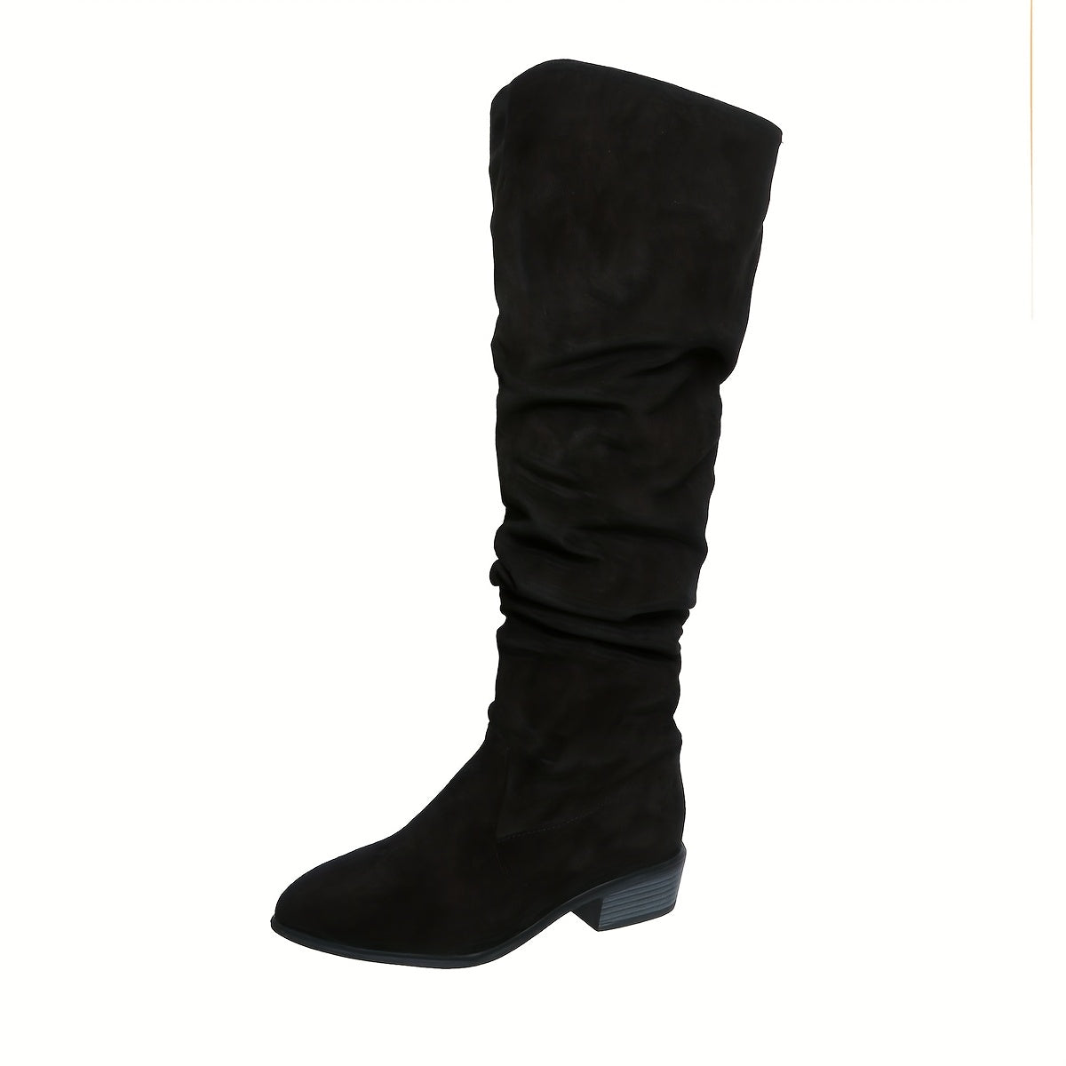 Women's Over-the-Knee Fashion Boots Leather Topstitched Versatile