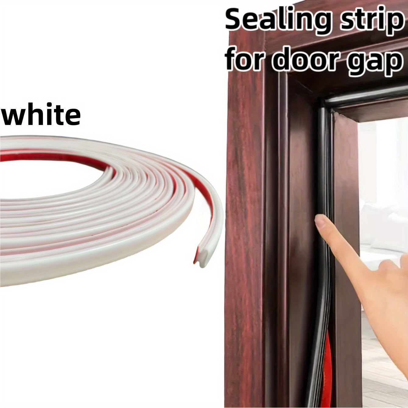 D-Shape Weather Stripping Self-Adhesive Soundproof Insulation for Doors and Windows