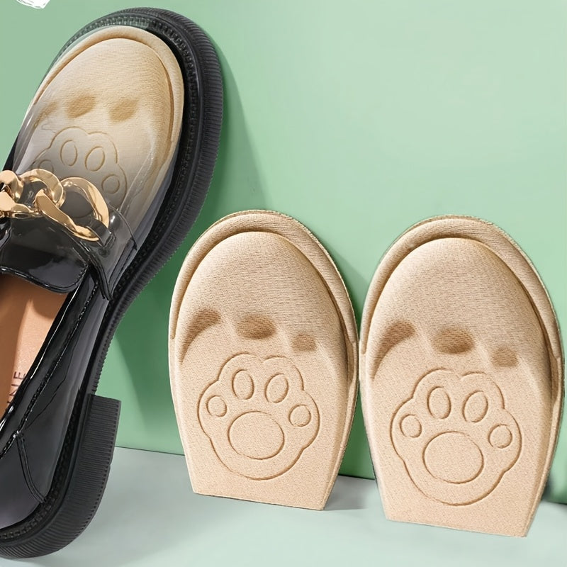 2-Pack Women's Soft Insoles and Non-Slip Shoe Halves for Shock Absorption