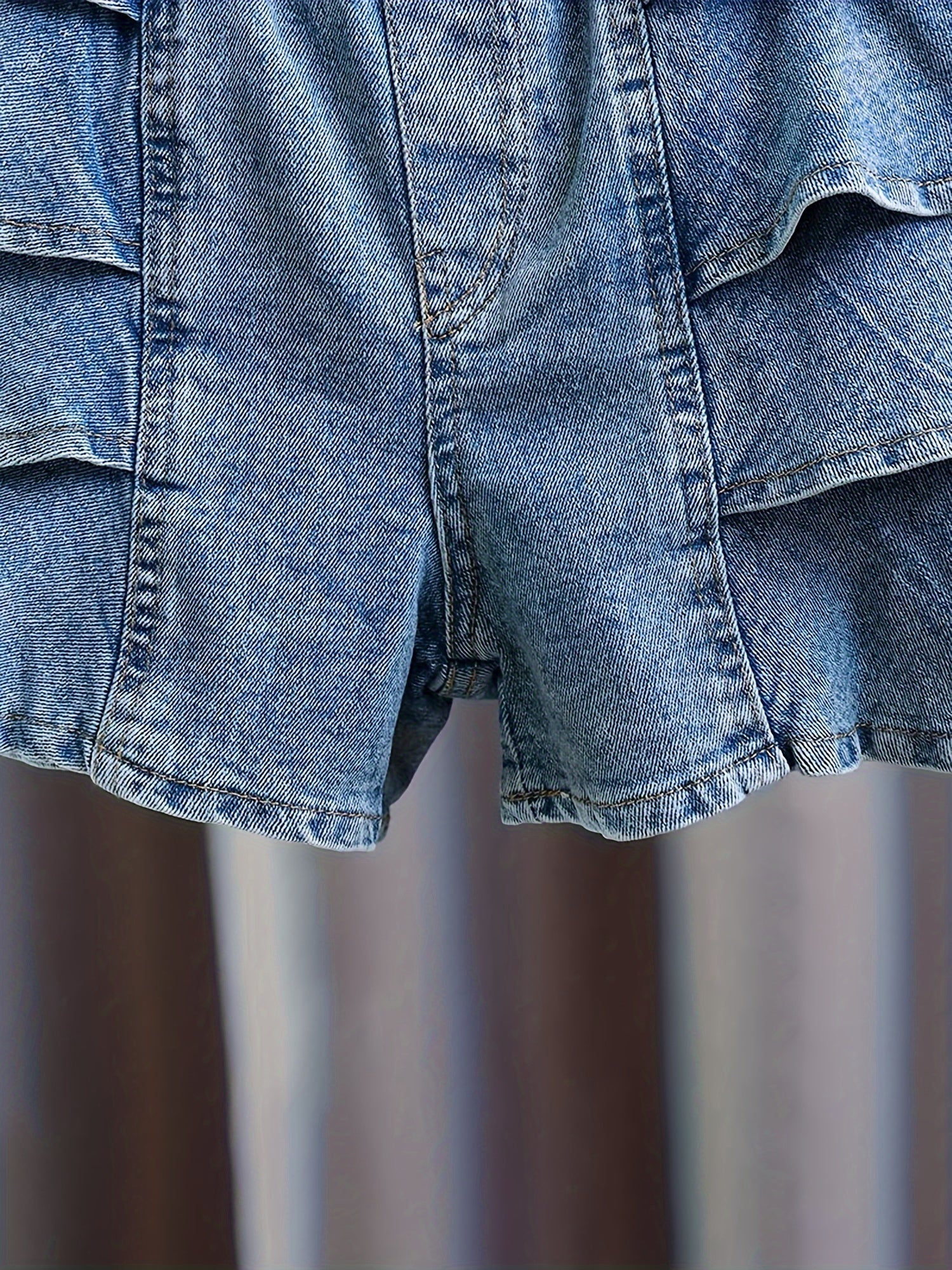 Джинсовые шорты-кулоты для девочек, однотонные, дышащие, летние повседневные юбки для девочек