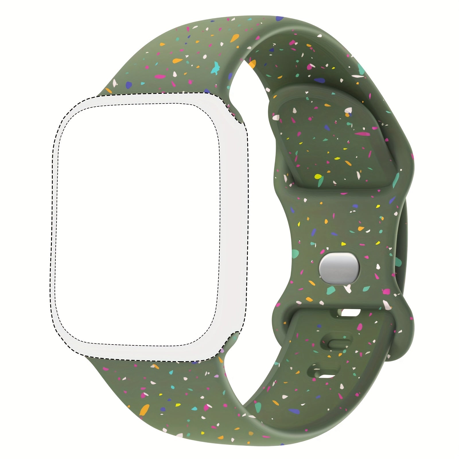 Silicone Smartwatch Bands for Men and Women Compatible with iWatch Series 1-10 38mm 40mm 41mm 42mm 44mm 45mm 46mm 49mm