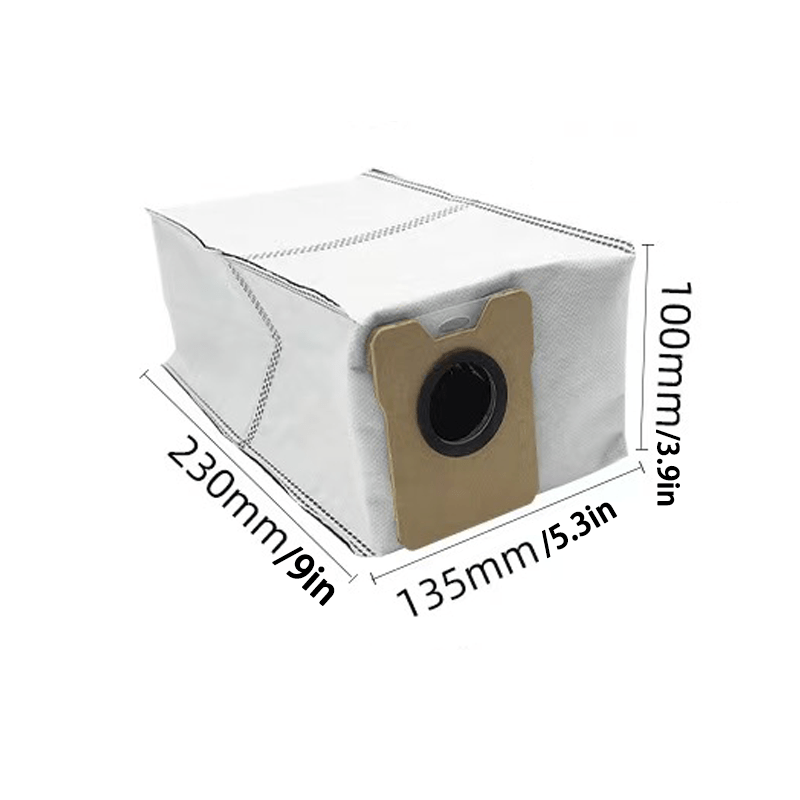 10PCS Dust Bags for Robot Vacuum Cleaner 3L Capacity 4-Layer Disposable Compatible with Eufy C20 Omni
