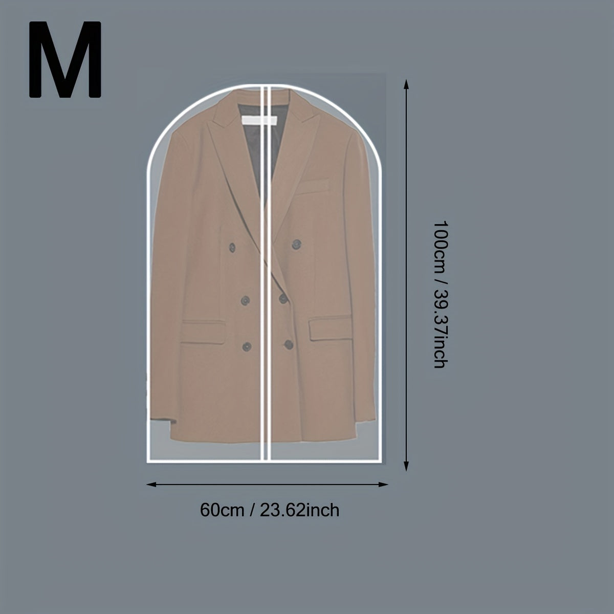 1 шт. Вешалка полупрозрачный чехол для одежды для домашнего использования