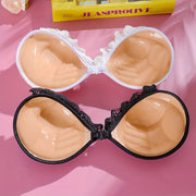 Women's Lace Nipple Covers with Push-Up Buckle Self-Adhesive Breast Pasties