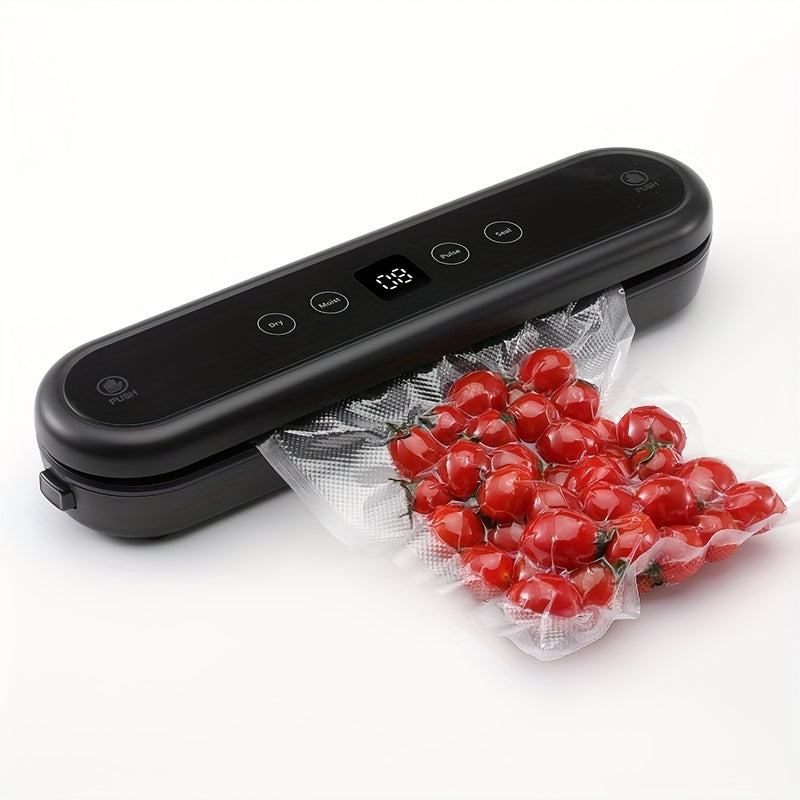 Selladora automática de vacío con pantalla digital para envasado de alimentos al vacío