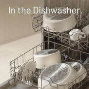 15-Piece Nonstick Cookware Set in Milk White with Detachable Handles, Dishwasher Safe