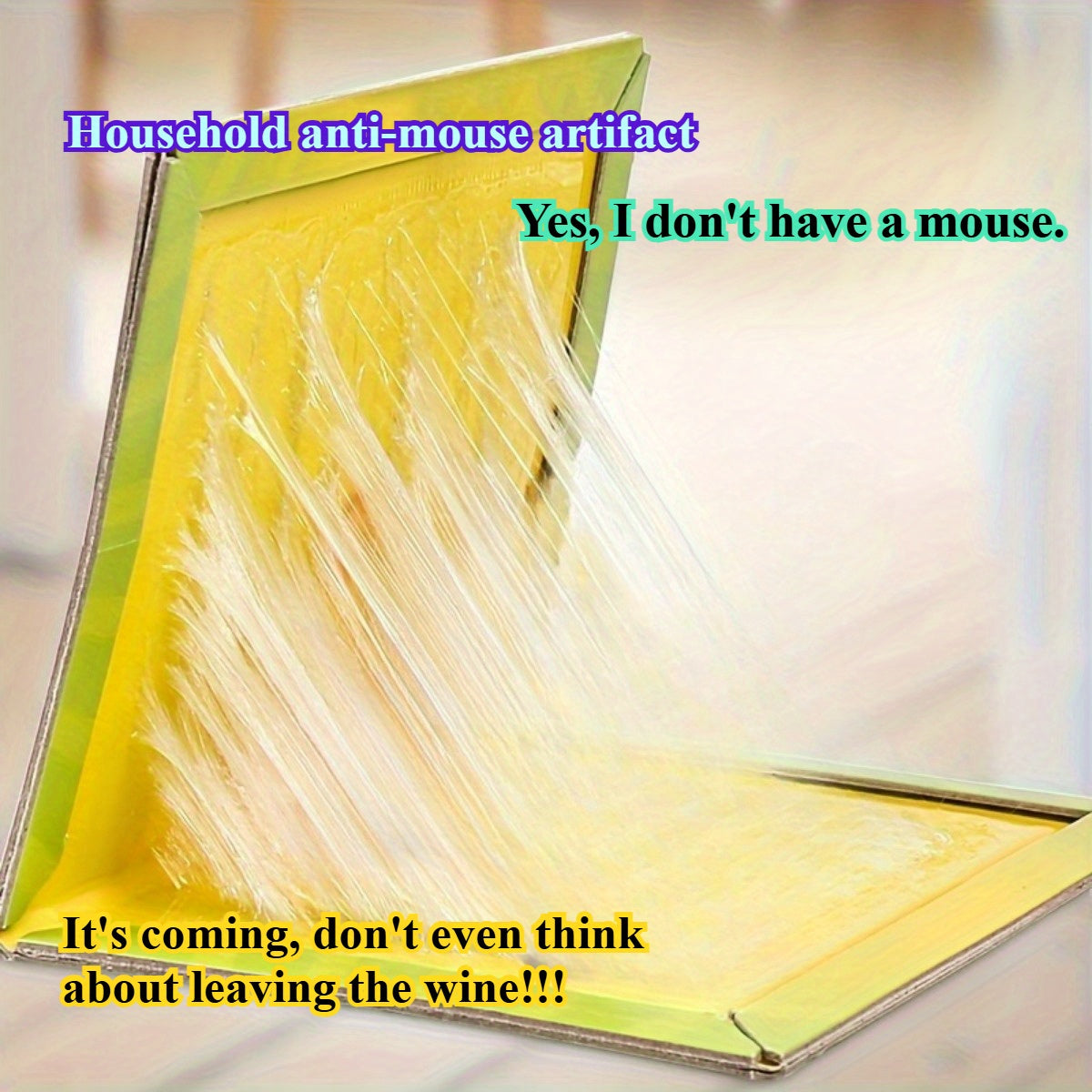 5pcs Non-Toxic Sticky Mouse Traps - Strong Adhesive Durable Invisible