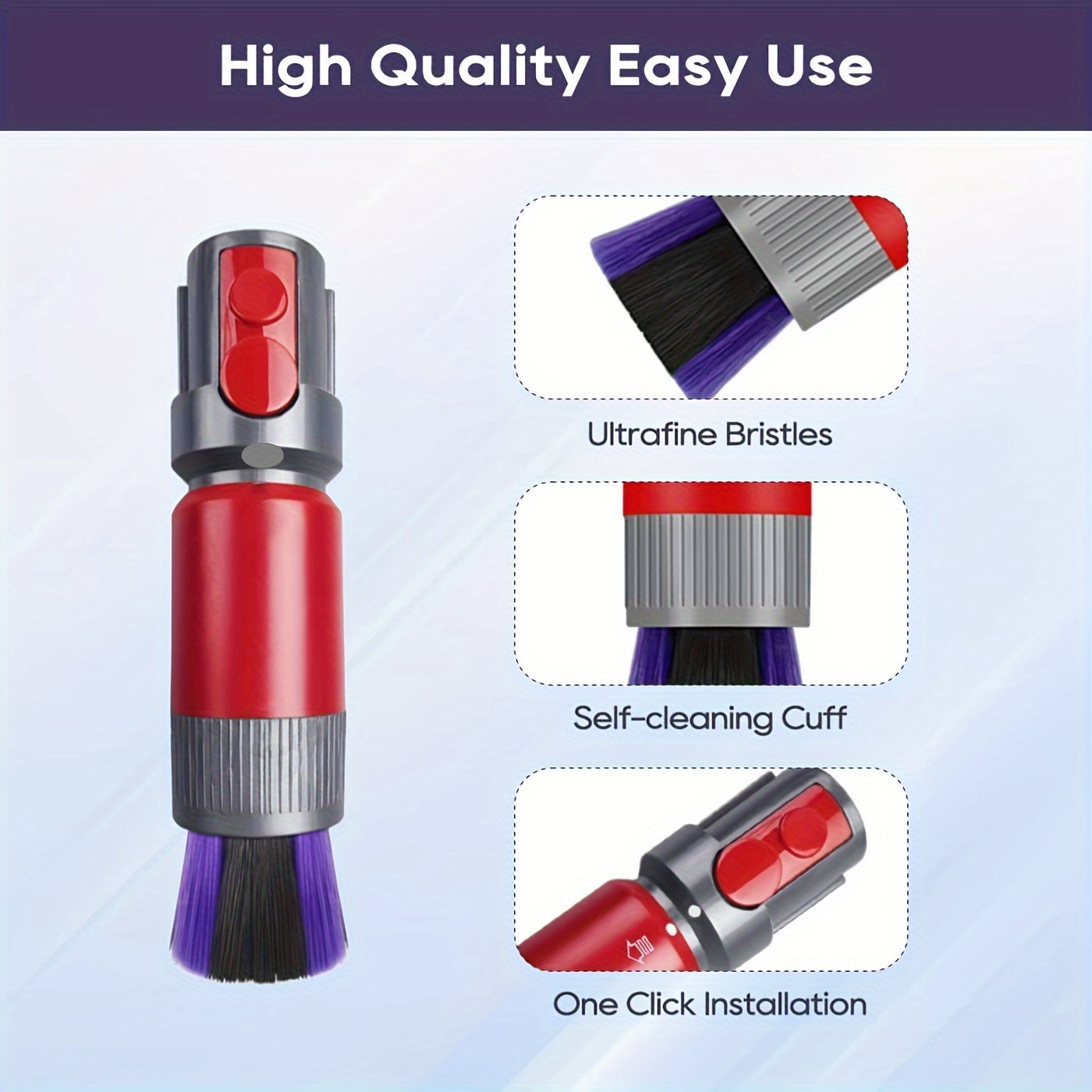 Dust Brush for V7 V8 V10 V11 V15 Vacuum Cleaners Soft Bristle Fine Surface Tool