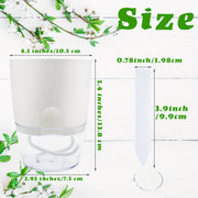 Self-Watering Planters Set 2 4 6 Pcs 10.41cm Plastic Indoor Outdoor