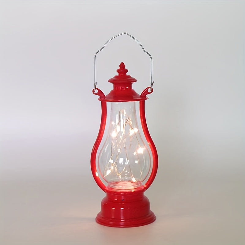 Retro Portable LED Pony Lamp Holiday Decoration Creative Design Atmosphere Lighting Copper Wire and Wine Pot Candle Light