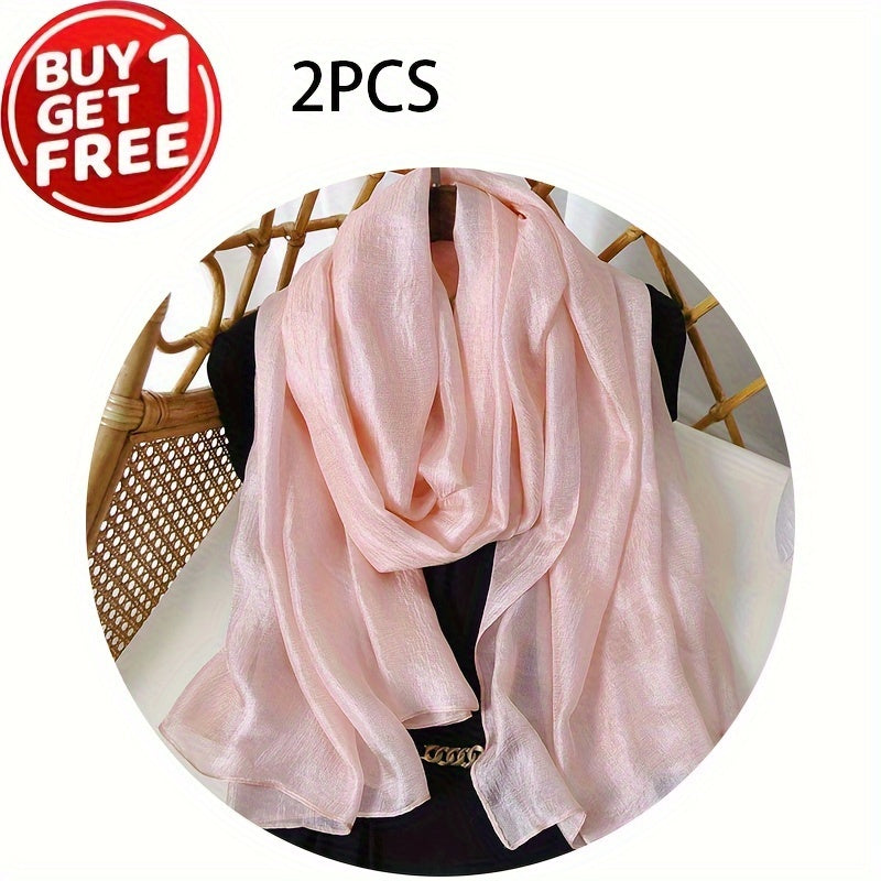 Ayollar uchun engil chiffon sharf, quyoshdan himoya, plyaj sochiq, yozgi aksessuar