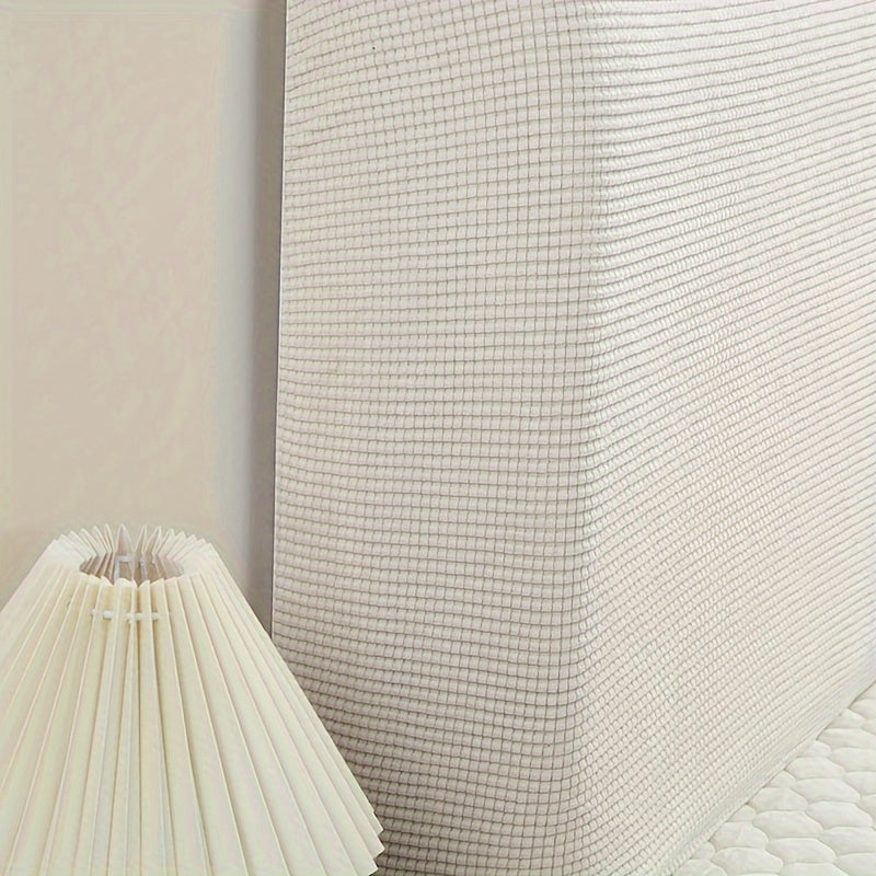 Machine Washable Polyester Fiber Fill Headboard Cover with Macaron-Inspired Corn Texture