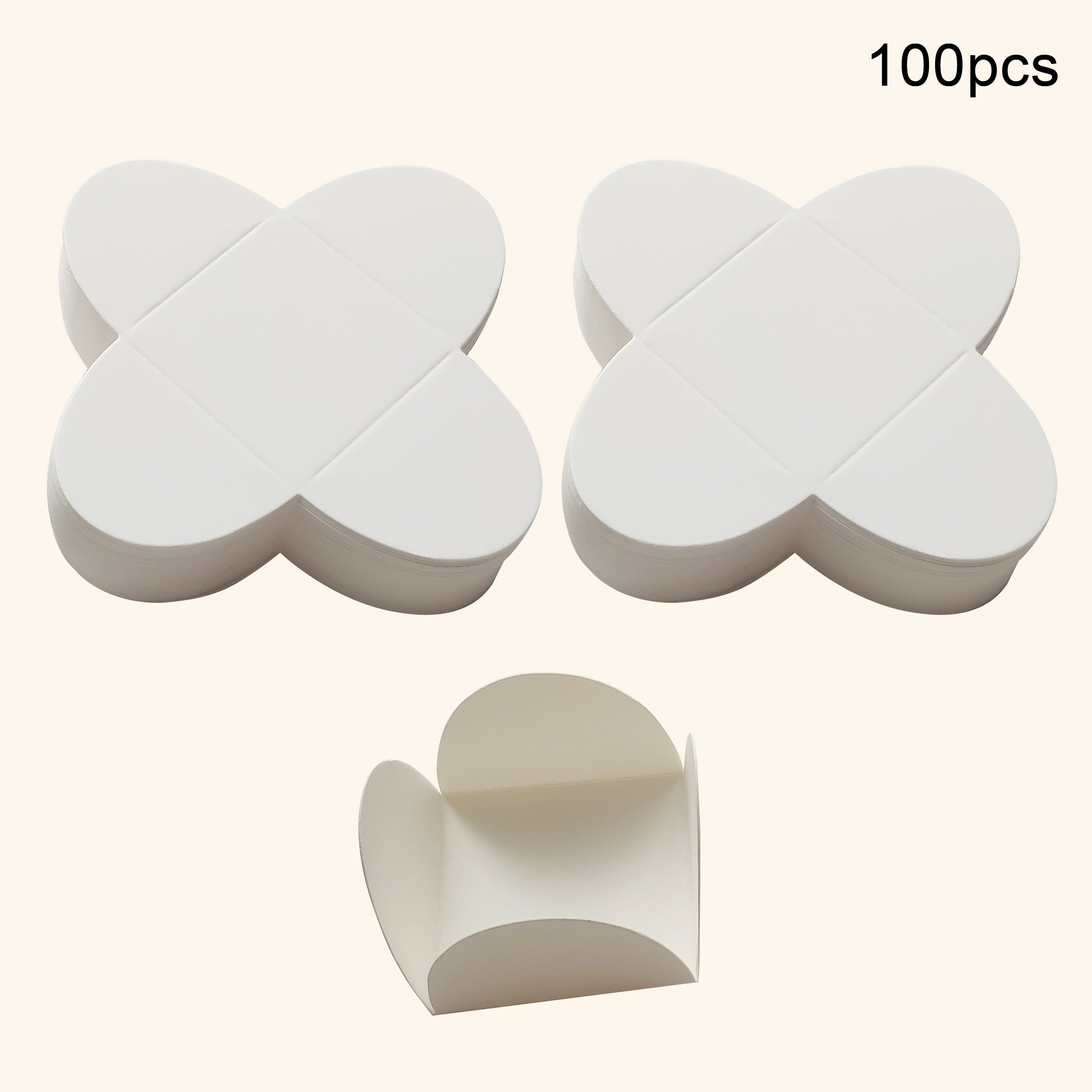 Separadores de papel de chocolate miniatura 50/100 piezas en bandeja para empaquetado de caramelos y postres