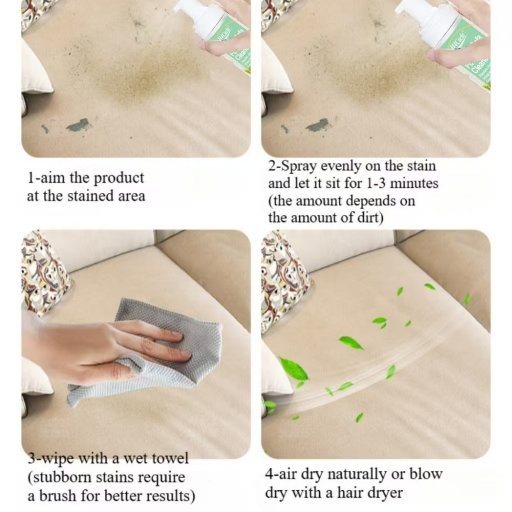 H4Cacle Matras Divan Qoplamasi - Kiyimlar, Gilamlar, Pardalar uchun Barcha Bitta Dog'larni O'chiruvchi - Suv Talab Qilmaydi, Chuqur Tozalash Yechimi, Matolar uchun Yumshoq, Divanlar uchun Samarali Dog'larni O'chiruvchi