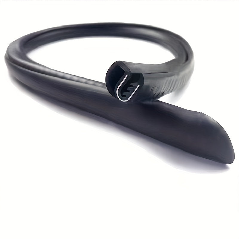 Car Door Edge Weatherstripping Seal Strip Set for B Pillar Rubber Protection