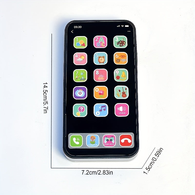 Educational Toy Phone for Kids with Sound and Music Alphabet and Number Flashcards