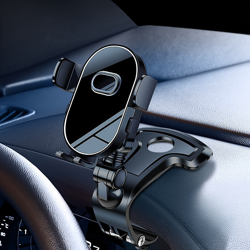 Soporte universal para teléfono de coche ABS ajustable para tablero antideslizante en forma de óvalo