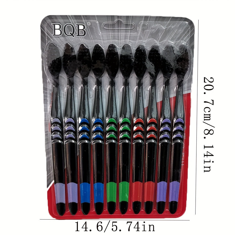 Set de 20 cepillos de dientes para adultos con cerdas de nylon suave, ideales para viajes y camping, duraderos