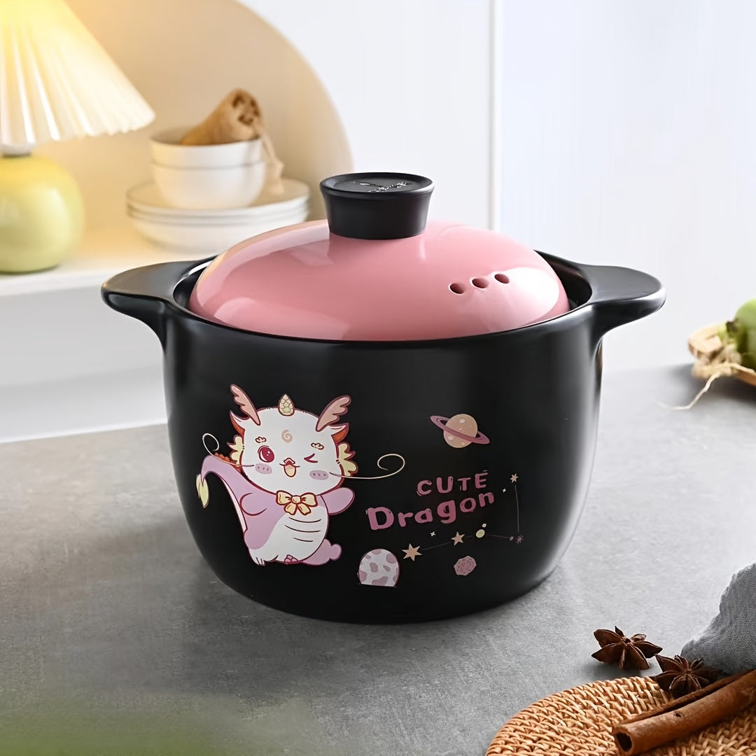 Ceramic and Clay Cookware Set with Soup Pot Casseroles for Hot Pot and Soup