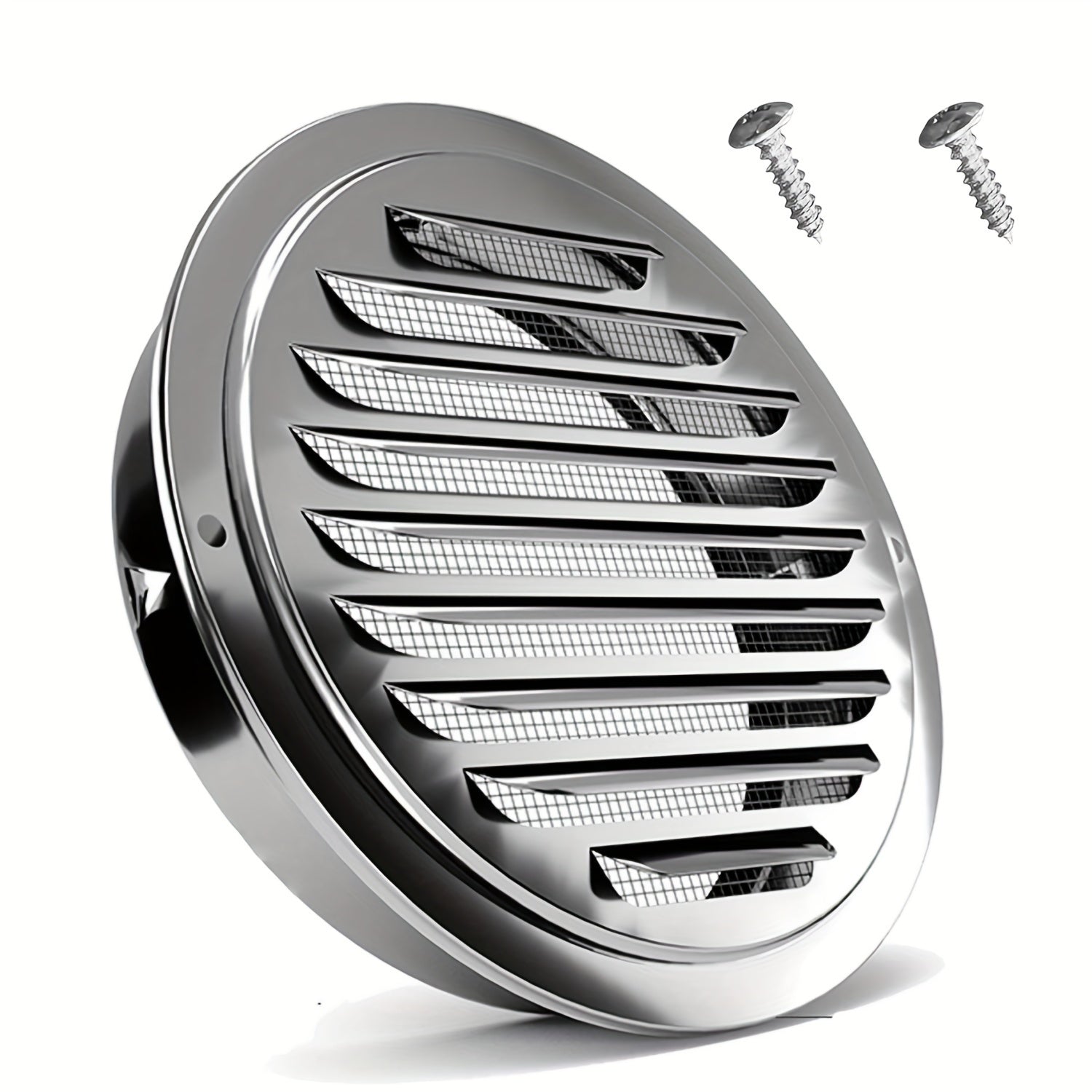 4 dyuymli zanglamaydigan po'latdan yasalgan quritgich vent qopqog'i, dumaloq devor vent grill, havo ventilyatsiyasi