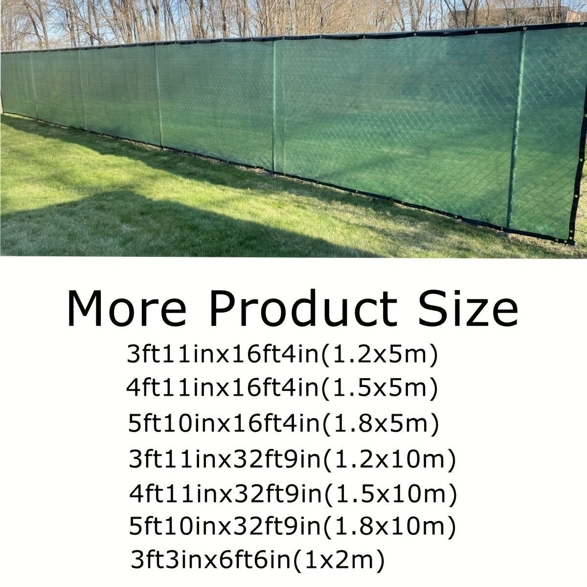 Privacy Fence Screen Mesh for Garden Balcony Yard UV Block Shade Cover 81-90%