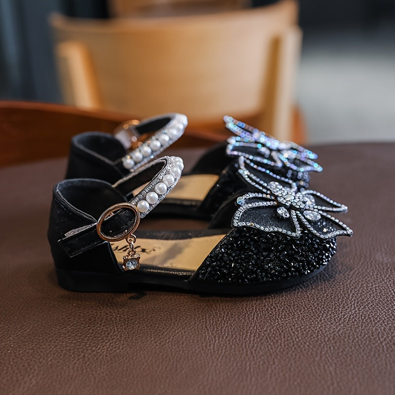 Девушки плоские сандалии с стразами ПВХ летняя вечеринка обувь