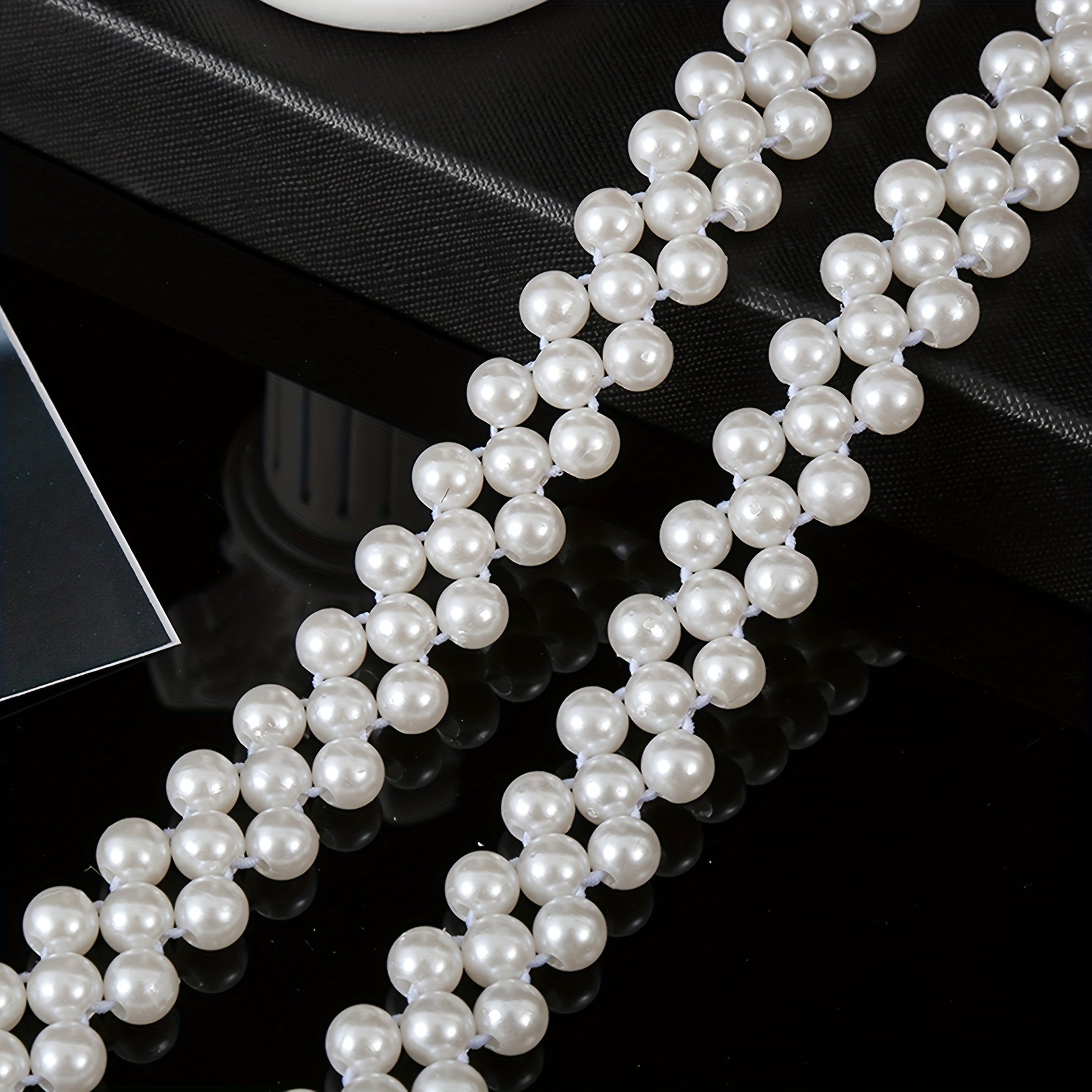 Women's Pearl Waist Chain Belt Elastic Jewelry for Dresses and Outfits