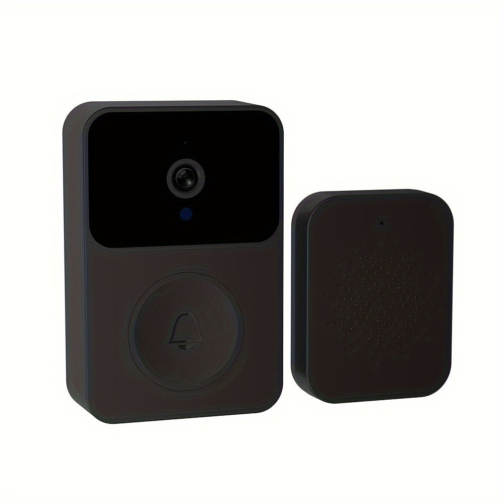 Wireless Doorbell Camera with Night Vision Voice Intercom Wi-Fi App Monitoring