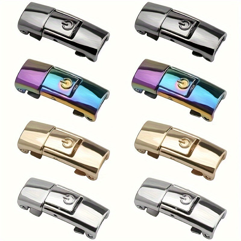 8Pcs Metal Shoelace Buckles No Tie Quick Release for Sports Running Hiking