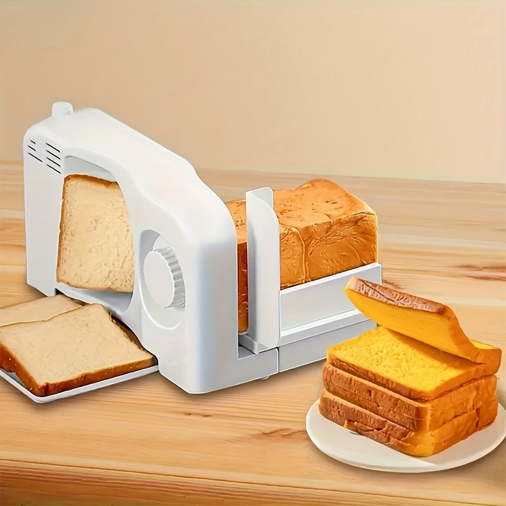 Portable electric meat and bread slicer foldable stainless steel design for easy storage EU plug included